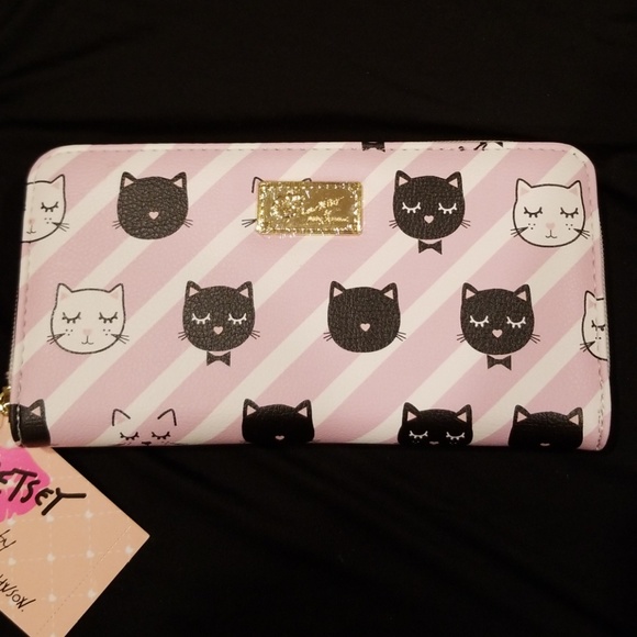 Betsey Johnson Handbags - Betsey Johnson Blush Pink Sleepy Kitty Wallet